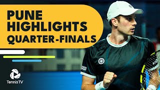 Karatsev Krajinovic amp van de Zandschulp All Feature  Pune 2023 QuarterFinal Highlights [upl. by Remy]