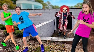 We CAUGHT the CLOWN living under CARTER SHARERs HOUSE [upl. by Annairam]