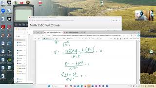 Calc 1 Pretest 2 Problem 2d [upl. by Sura]