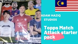 Unboxing Topps Match Attax Starter Pack 20212022 MALAYSIA [upl. by Amles]