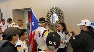 Gabe Rosado Arrives At Weigh In Who Wins Munguia Vs Rosado EsNews Boxing [upl. by Enelcaj]