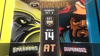 SFL HIGHLIGHTS Season 19 Week 14  Sioux Falls  Tulsa [upl. by Rimas]