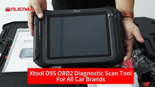 XTOOL D9S D9 Automotive Diagnostic Tool ECU Coding Topology Map Key Programming BiDirectional Tool [upl. by Hsepid532]