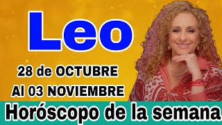 Leo Horóscopo Semanal 28 de Octubre al 3 de Noviembre Mizada Mohamed [upl. by Adiesirb]