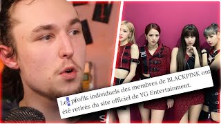 YG SUPPRIME LES MEMBRES DE BLACKPINK DE SON SITE WEB OFFICIEL [upl. by Carline813]