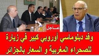 عاجل  وفد دبلوماسي أوروبي كبير في زيارة للصحراء المغربية و السعار دائما في الجزائر [upl. by Farly]