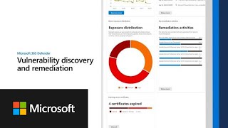 Vulnerability discovery and remediation  Microsoft 365 Defender [upl. by Eeralih357]