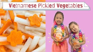 Vietnamese Pickled Vegetables  Easy Kids Recipe [upl. by Naujyt547]