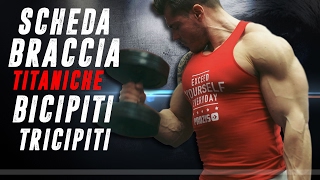 Scheda allenamento BRACCIA TITANICHE  Esercizi per BICIPITI e TRICIPITI ▪ Team Commando [upl. by Siron]