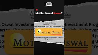 Motilal Oswal Scammotilaloswal scam finnovationz learntoinvest [upl. by Corron]