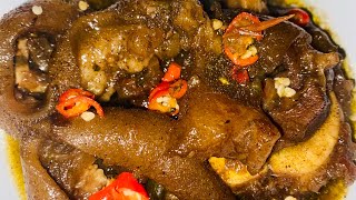 cow heels Recipe  Maqina  South African Traditional Meal [upl. by Ahsekahs919]