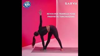 Revolved Triangle Pose  Malaika Arora  Pose for Wellbeing [upl. by Ardisi]