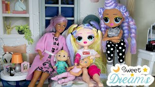 A Crazy Night Doll Story  OMG Families Bed Time Routine  OMG Family Goes to Bed [upl. by Rehnberg860]