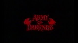 Armia ciemności 1992 Army of Darkness zwiastun VHS [upl. by Saudra]