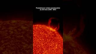 Protubérance solaire spectaculaire 2010 SDO shorts [upl. by Glorianna]