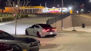 Insane Hellcat Redeye leaving gas station sound up🔊 [upl. by Godfry]