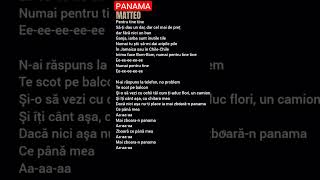 panama lyrics matteo zile zile zile zile eu alerg [upl. by Aidnyc859]