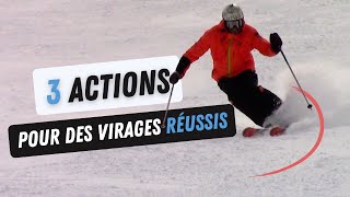 Ski  3 actions pour des virages réussis [upl. by Eislel]