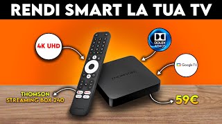 Thomson Streaming Box 240 rendi smart una televisione o un monitor [upl. by Jerrilee]