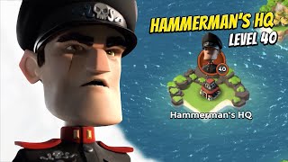 How to Beat Hammermans HQ 40  Boom Beach [upl. by Lillian]