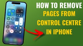 How To Remove Pages From Control Centre In Apple Iphone  English [upl. by Eelyme679]