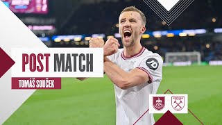 “It Was A Perfect End”  Burnley 12 West Ham  Tomáš Souček  Post Match Reaction [upl. by Humph]