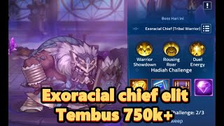 Guild boss Exoracial Chief mode elit dengan arcus miya tembus 750k  Mobile legends adventure [upl. by Thurstan]