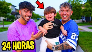 24 HORAS SIENDO PAPAS DE UN BEBE CON FEDE [upl. by Gievlos]