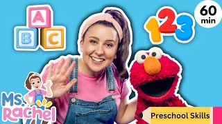 Ms Rachel amp Elmo Get Ready For School  ABC Song Numbers Colors  Toddler amp Preschool Learning [upl. by Nabatse]