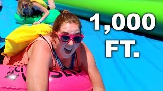 1000 ft Giant Waterslide [upl. by Ahsiele]