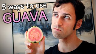 How To Use UNRIPE GUAVA  5 Easy Ways to Eat This Underappreciated Fruit  Weird Fruit Explorer [upl. by Allerie]