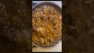 Meatballs and gravy meatballs gravy dinner food shortvideo shorts [upl. by Jotham]