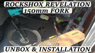 Rockshox Revelation fork unbox and install [upl. by Otrebliw]