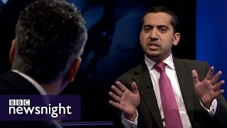 Maajid Nawaz Mehdi Hassan and Mo Ansar lock horns on BBC Newsnight [upl. by Pussej]