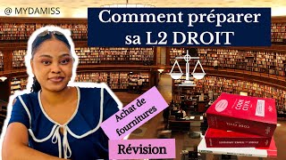 COMMENT PRÉPARER sa L2 DROIT [upl. by Fayette]