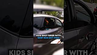 Kids Shot Biker With Nerf Gun But Then😬 [upl. by Brookner566]