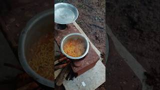 चुलीवरची Spicy Maggie shorts konkan nature youtubeshorts [upl. by Birecree]