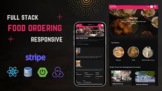 Build a Modern Full Stack Food Ordering Website  spring boot react tailwind stripe payment [upl. by Gupta508]