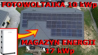 MAGAZYN ENERGII 17 KWH I FOTOWOLTAIKA 10KWP DOTACJA MÓJ PRĄD 60 [upl. by Nryhtak]