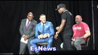 Conor McGregor Fans Chant Pay Your Taxes  EsNews Boxing [upl. by Nidak]