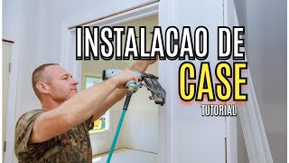 CARPINTARIA NOS ESTADOS UNIDOS INSTALAÇÃO de CASE nas Portas Tutorial 4 [upl. by Lyn]