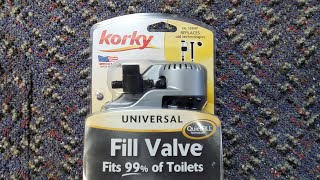 install Korky fill valve easy [upl. by Kondon]