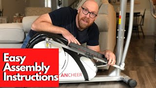 Easy Ancheer Elliptical Assembly  Ancheer Magnetic Elliptical StepbyStep Instructions [upl. by Anitreb316]