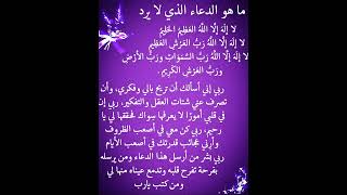 quotما هو الدعاء الذي لا، يرد طالبهquot [upl. by Neraa520]