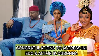 Act0r Ik Ogbonna amp Ini Edo Traditional wedding video Date their love Story amp More [upl. by Asset1]