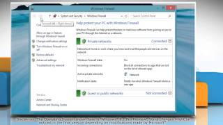 How to Change Firewall Settings on Windows® 81 [upl. by Lamphere]