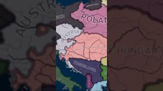 GREATER AUSTRIA VS GREATER HUNGARY WAR  HOI4 TIMELAPSE [upl. by Preston]