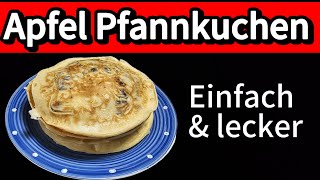 Apfel Pfannkuchen – Einfaches Tassenrezept ohne Wiegen [upl. by Claybourne]