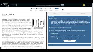 A Toothy Tale  Achieve3000 Answers [upl. by Ocirederf]