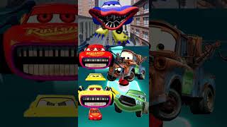 Cars Cruz Ramirez vs Cars Mater Turbo vs Lightning McQueen Eater vs Cars Mater x Tiles Hop [upl. by Zane]